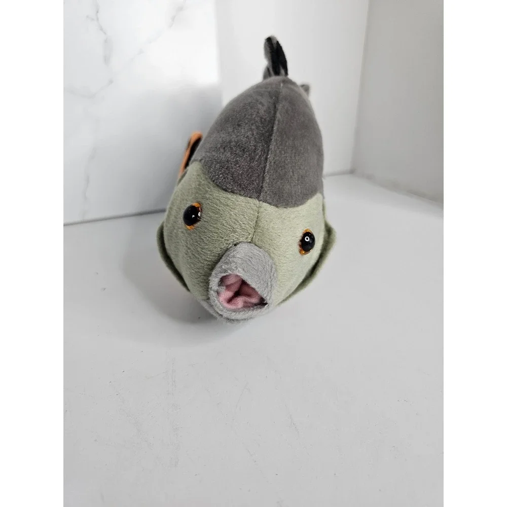 Cabin Critters Bluegill Sunfish Plush Stuffed Animal Realistic Gray Orange 13